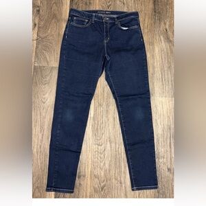 Michael Kors Womens Izzy Skinny Jeans Dark Wash Blue Stretch Denim Size 10